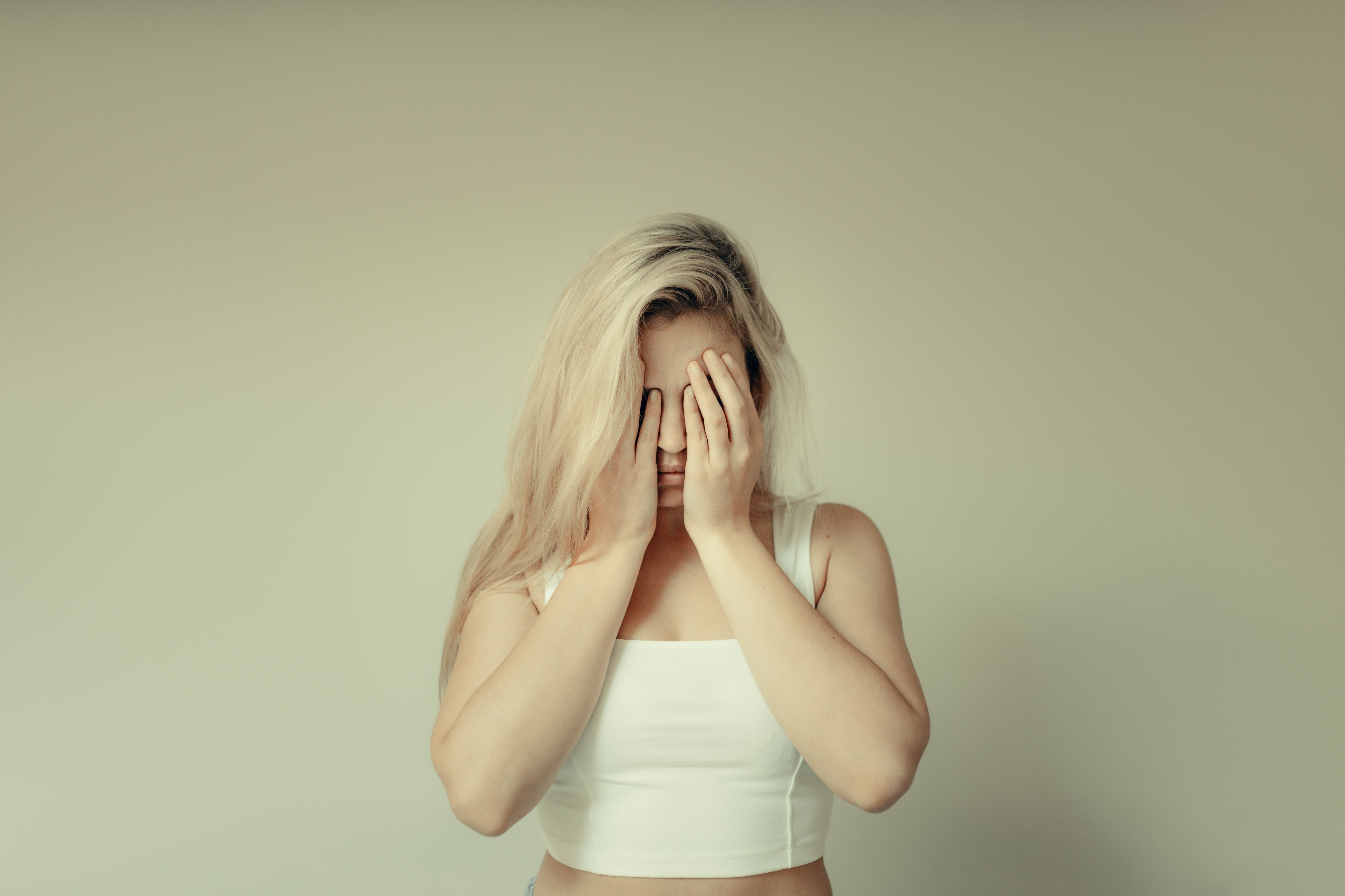 Woman feeling refreshed